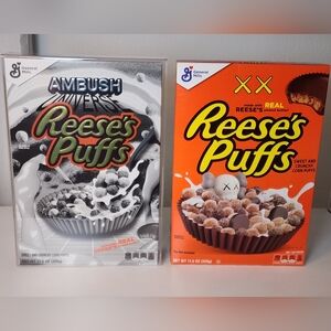 AMBUSH Reese's Puffs KAWS Cereal Collectible Art Cereal Box Set